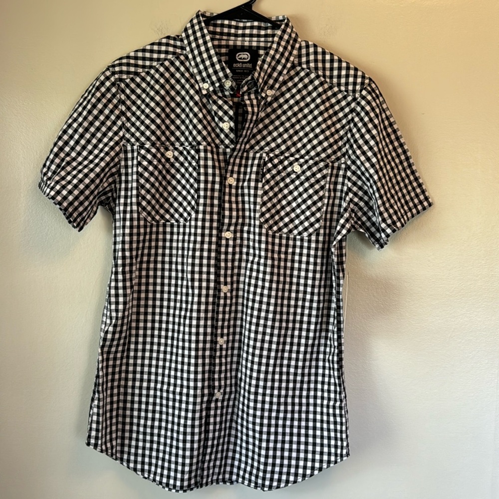 NWT Men’s Ecko Unltd. - Checkered Button Down - size M